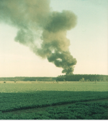 Brand während Betriebszeitraum Altdeponie 1968 – 1973